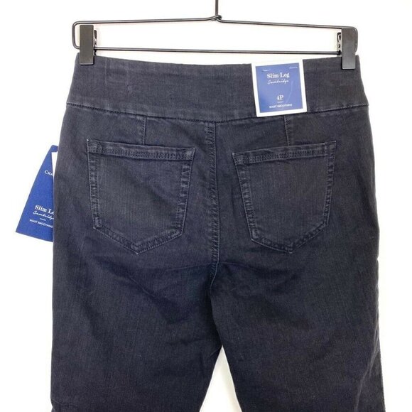 NEW Charter Club Cambridge Slim Pull On Jeans 4 Petite - Picture 4 of 9